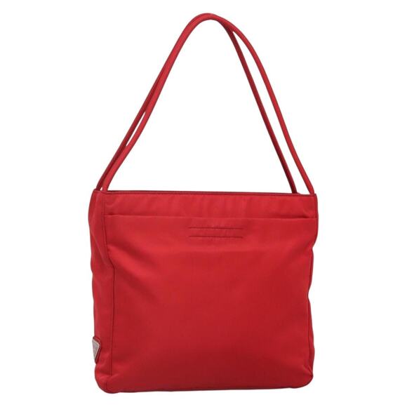 PRADA Tote Bag Nylon Red - Picture 1 of 9